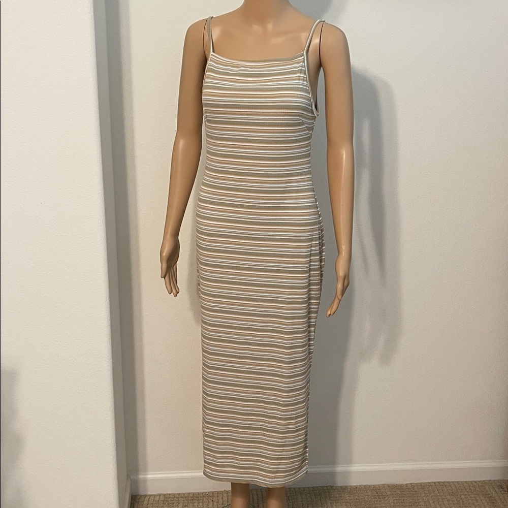 Say What? Striped Body Hugging Maxi Dress